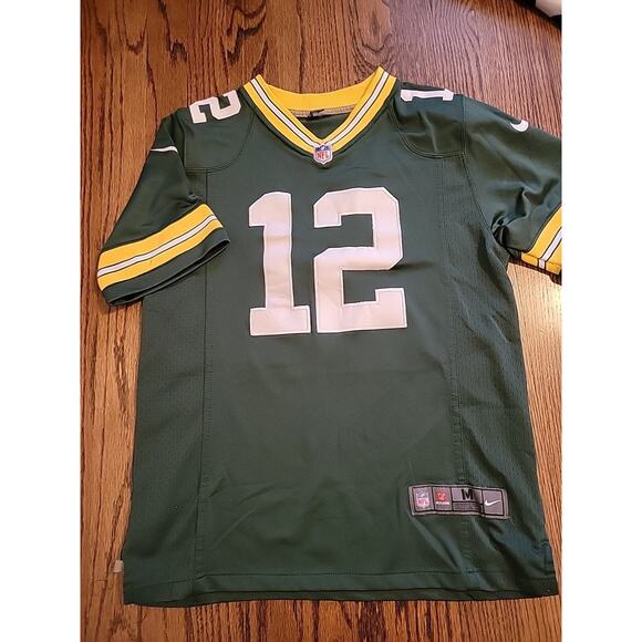 Nike Aaron Rodgers Green Bay Packers Jersey Youth Size Medium 10-12 Football - Picture 2 of 9